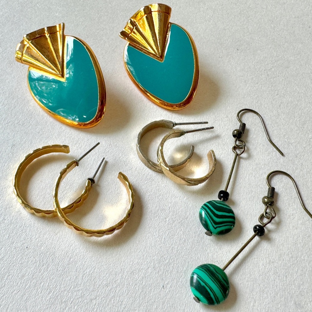 Deco Vibes Earring Set, 4 pairs